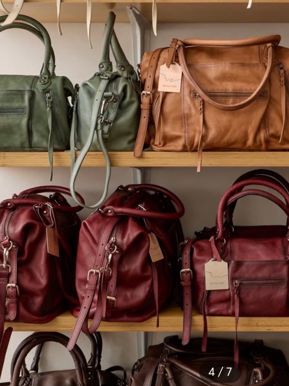 We The Free Emerson Tote in Red Rock/ red/ burgundy - Picture 2 of 13